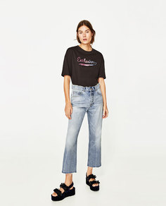 Футболка с надписью Zara