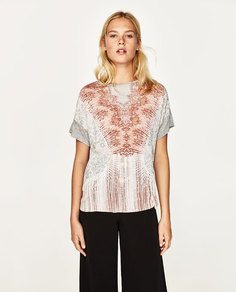 Футболка с принтом Zara