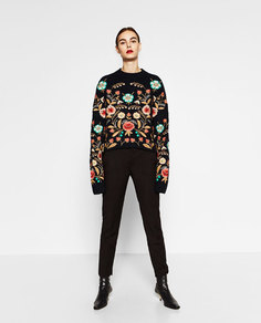 Брюки прямого кроя Zara