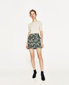 Юбка из жаккардовой ткани Zara