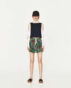 Короткая юбка объемного кроя Zara