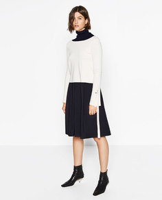 Юбка миди со складками Zara