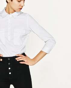 Рубашка с рукавами 3/4 Zara