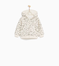 Куртка с пятнистым принтом Zara