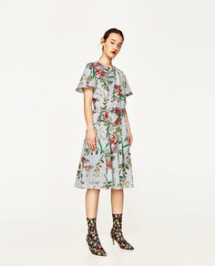 Блуза с цветочным принтом Zara