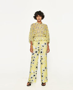 Блуза с эластичной талией Zara