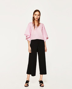 Блуза с расклешенными рукавами Zara