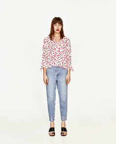Блуза с принтом Zara