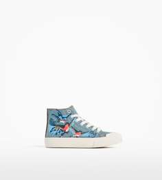Высокие кеды с вышивкой Zara