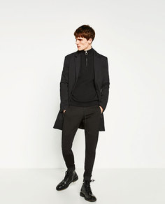 Брюки в байкерском стиле Zara