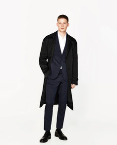 Брюки в тонкую полоску Zara