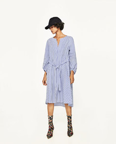 Длинная туника в полоску Zara