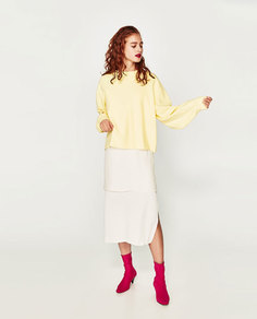 Двуслойное платье миди Zara