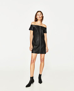 Платье из искусственной кожи Zara