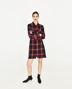 Платье в клетку Zara