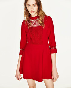 Платье из гипюра Zara