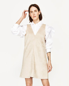 Платье с замшевым эффектом Zara