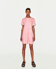 Платье с замшевым эффектом Zara
