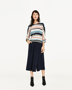 Топ-кимоно в полоску Zara