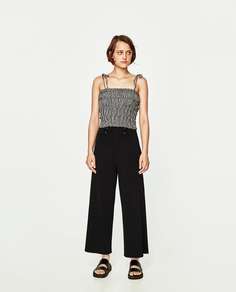 Топ в клетку виши на бретелях Zara
