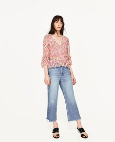 Блуза с принтом Zara