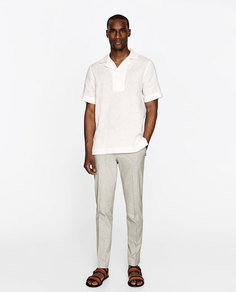 Рубашка изо льна Zara