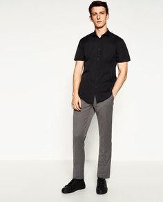 Рубашка с текстурным узором Zara