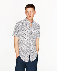 Рубашка с цветочным принтом Zara