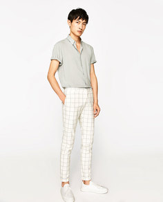 Однотонная рубашка из вискозы Zara