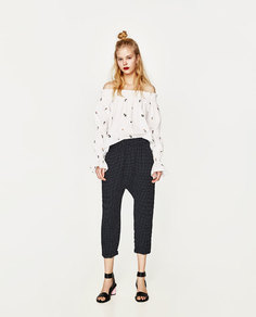 Брюки с низкой посадкой Zara