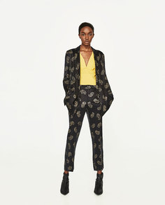 Брюки с принтом «пейсли» Zara