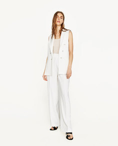 Жилет из струящейся ткани Zara