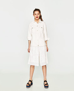 Джинсовая куртка с бахромой Zara