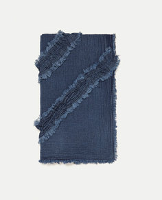 Платок джинсовой расцветки с воланами Zara