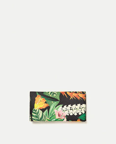 Бумажник с тропическим принтом Zara
