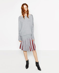Свитер в стиле oversize с асимметричным низом Zara