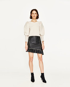 Юбка с металлическими деталями Zara