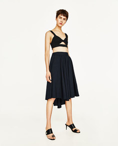 Юбка клеш длины миди Zara