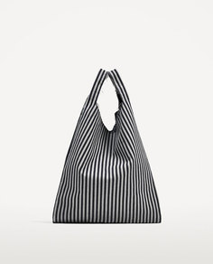 Синяя сумка из ткани Zara