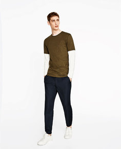 Футболка с заклепками Zara