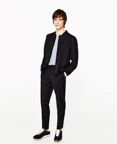 Однотонный свитер с короткими рукавами Zara