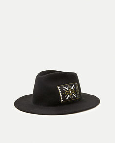 Шляпа с нашивкой в этническом стиле Zara