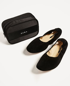 Балетки из мягкой кожи Zara