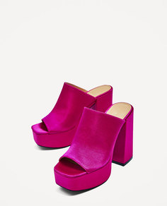 Туфли-мюли на платформе Zara