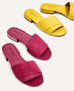 Одноцветные сандалии Zara