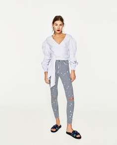 Сандалии с деталями в виде цветов Zara