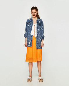 Кожаные сандалии с пряжками Zara
