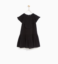 Платье с вышитой кокеткой Zara
