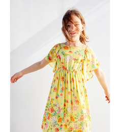 Платье длинное с цветочным принтом Zara