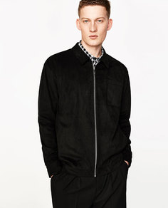 Куртка из искусственной замши Zara